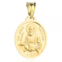 Złoty medalik owalny Święty Juda Tadeusz pr.585